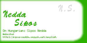 nedda sipos business card